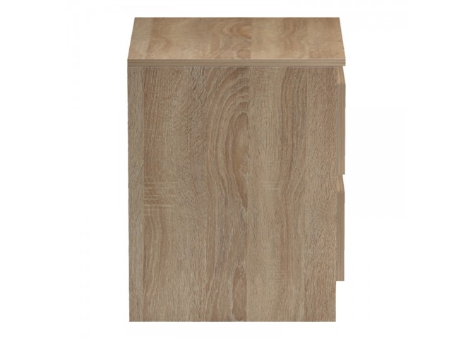 Κομοδίνο Verena pakoworld sonoma-λευκό 40x40x50εκ