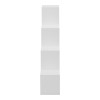 Βιβλιοθήκη Scala pakoworld λευκό 129.5x29x129.5εκ