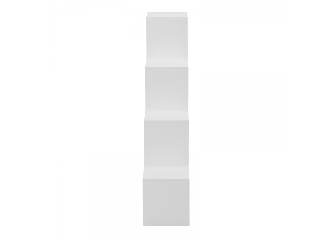 Βιβλιοθήκη Scala pakoworld λευκό 129.5x29x129.5εκ