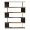 Βιβλιοθήκη Tetri pakoworld sonoma-ανθρακί 121.8x25.4x158.8εκ