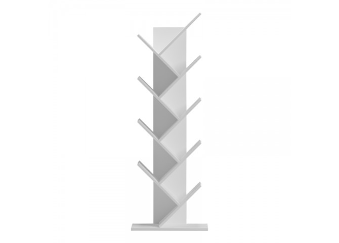 Βιβλιοθήκη Fyllo pakoworld λευκό 50x25x141.5εκ
