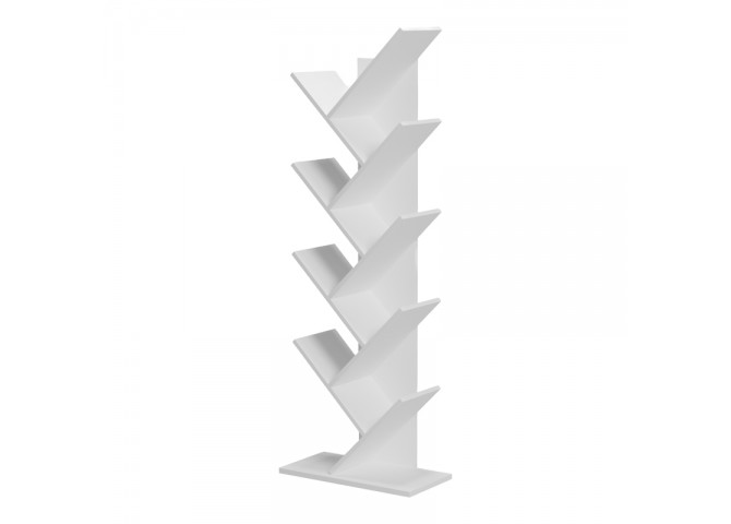 Βιβλιοθήκη Fyllo pakoworld λευκό 50x25x141.5εκ