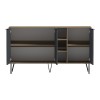 Μπουφές Balain pakoworld sonoma-ανθρακί 142x35.5x83εκ