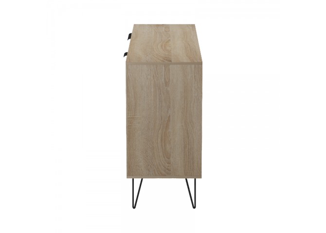 Μπουφές Balain pakoworld sonoma-ανθρακί 142x35.5x83εκ