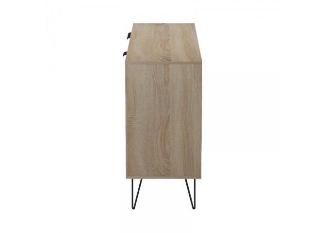 Μπουφές Balain pakoworld sonoma-γκρι μπεζ όψη μαρμάρου 142x35.5x83εκ