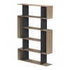 Βιβλιοθήκη Mito pakoworld sonoma-ανθρακί 108.5x25x161εκ