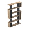 Βιβλιοθήκη Mito pakoworld sonoma-ανθρακί 108.5x25x161εκ