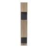 Βιβλιοθήκη Mito pakoworld sonoma-ανθρακί 108.5x25x161εκ
