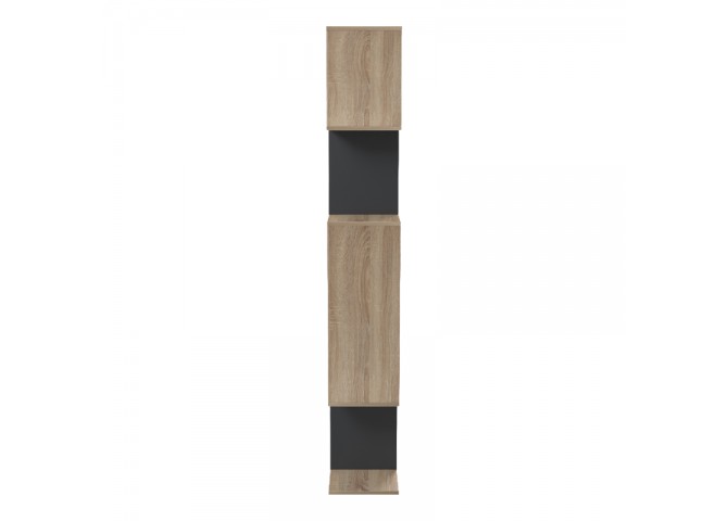 Βιβλιοθήκη Mito pakoworld sonoma-ανθρακί 108.5x25x161εκ