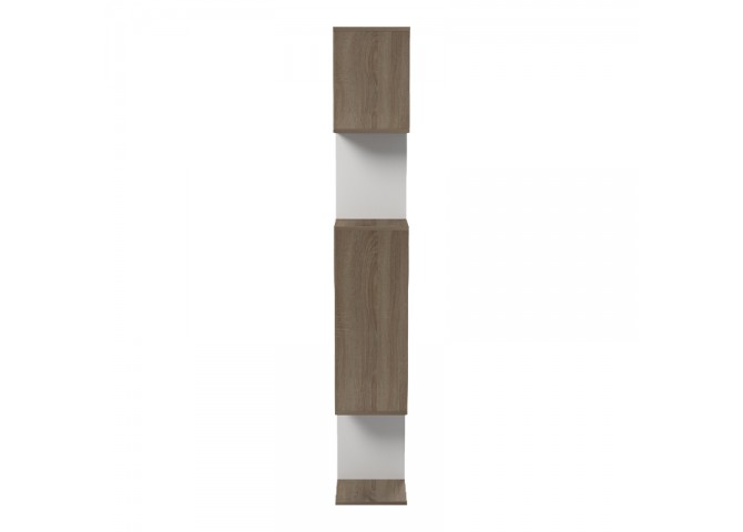 Βιβλιοθήκη Mito pakoworld sonoma - λευκό 108.5x25x161εκ