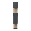 Βιβλιοθήκη Mito pakoworld ανθρακί - sonoma 108.5x25x161εκ