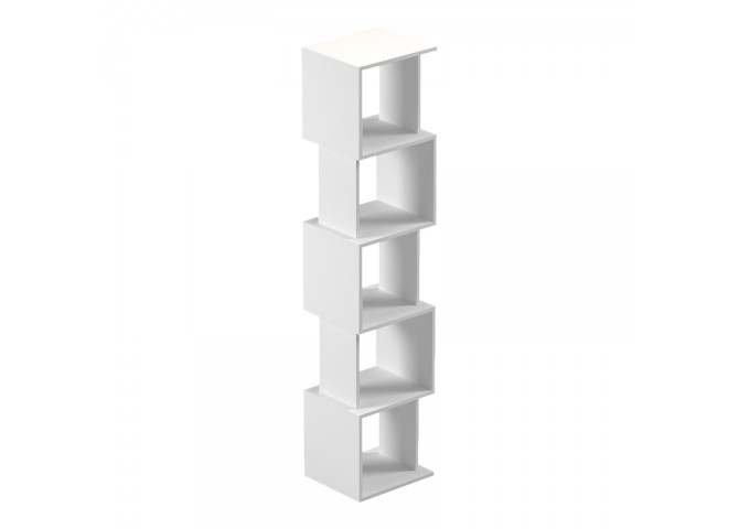 Βιβλιοθήκη Cubik pakoworld λευκό 35x30x161εκ