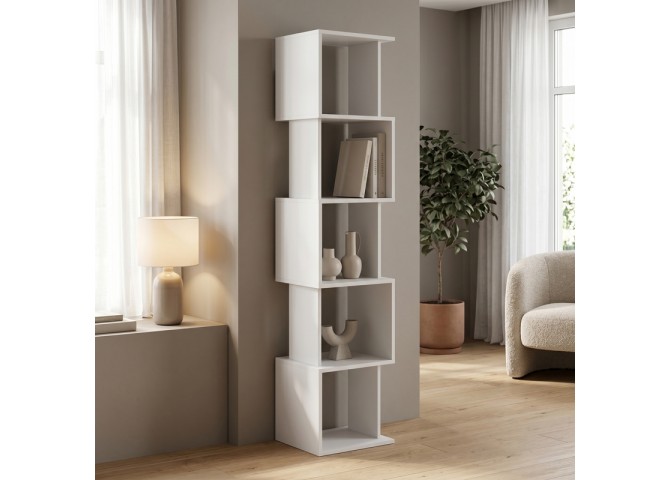 Βιβλιοθήκη Cubik pakoworld λευκό 35x30x161εκ