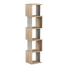 Βιβλιοθήκη Cubik pakoworld sonoma- γκρι μπεζ οψη μαρμάρου 35x30x161εκ