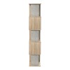 Βιβλιοθήκη Cubik pakoworld sonoma- γκρι μπεζ οψη μαρμάρου 35x30x161εκ