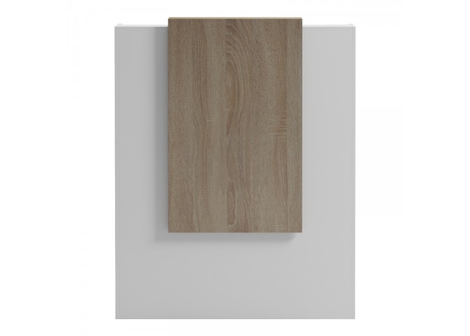 Γραφείο reception Zowel pakoworld με led λευκό - sonoma 90x40x110εκ