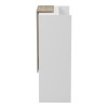 Γραφείο reception Zowel pakoworld με led λευκό - sonoma 90x40x110εκ