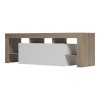 Έπιπλο τηλεόρασης Liner pakoworld sonoma-λευκό 150x40x50εκ