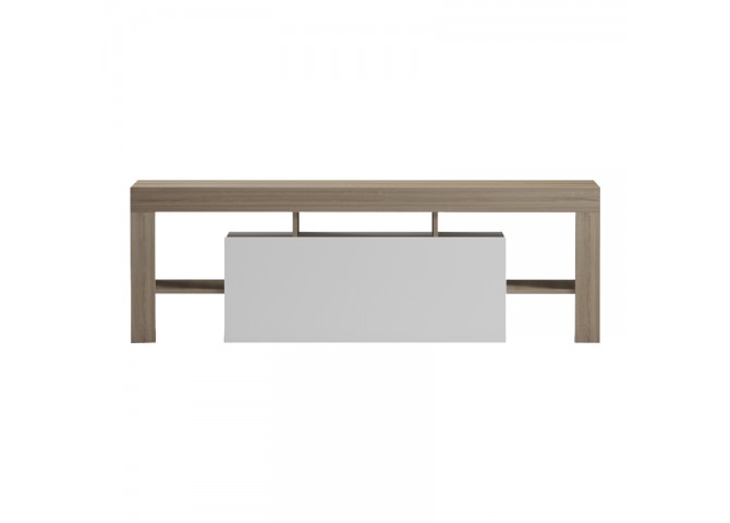 Έπιπλο τηλεόρασης Liner pakoworld sonoma-λευκό 150x40x50εκ