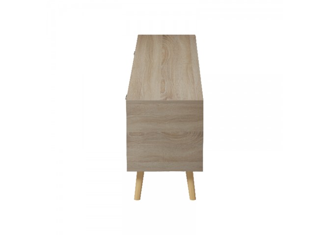 Έπιπλο τηλεόρασης Gorna pakoworld sonoma-ανθρακί 180x35x48.6εκ