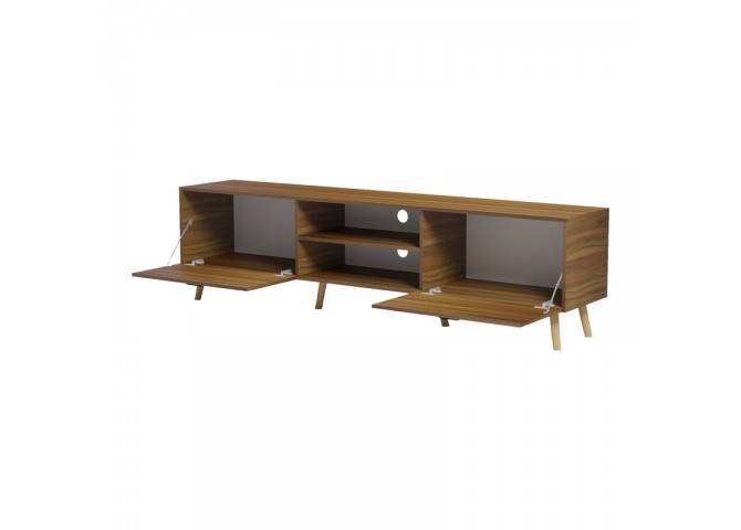Έπιπλο τηλεόρασης Gorna pakoworld καρυδί 180x35x48.6εκ