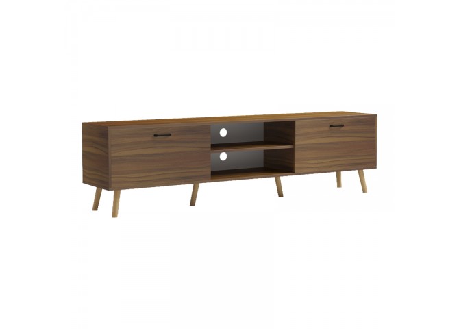 Έπιπλο τηλεόρασης Gorna pakoworld καρυδί 180x35x48.6εκ