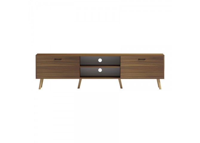 Έπιπλο τηλεόρασης Gorna pakoworld καρυδί 180x35x48.6εκ
