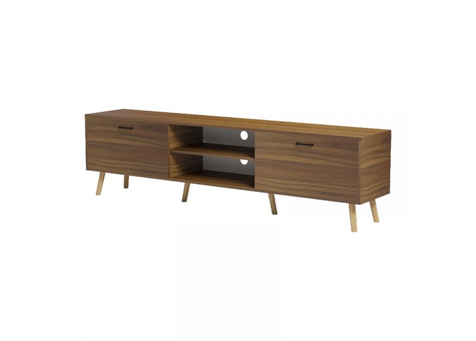 Έπιπλο τηλεόρασης Gorna pakoworld καρυδί 180x35x48.6εκ