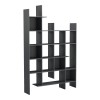 Βιβλιοθήκη Manco pakoworld ανθρακί 122x25.5x188εκ