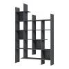 Βιβλιοθήκη Manco pakoworld ανθρακί 122x25.5x188εκ