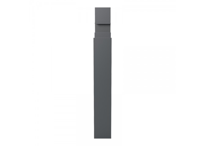 Βιβλιοθήκη Manco pakoworld ανθρακί 122x25.5x188εκ