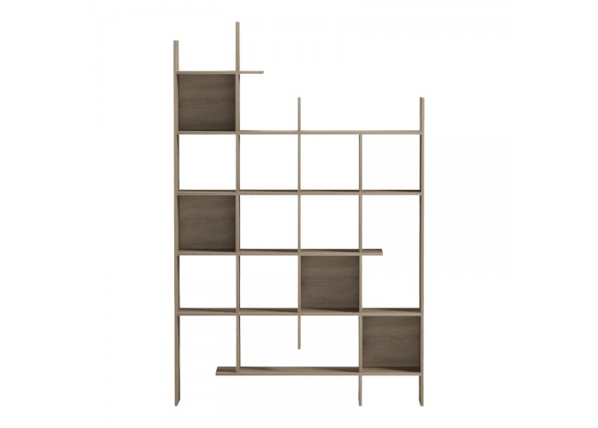 Βιβλιοθήκη Manco pakoworld sonoma 122x25.5x188εκ