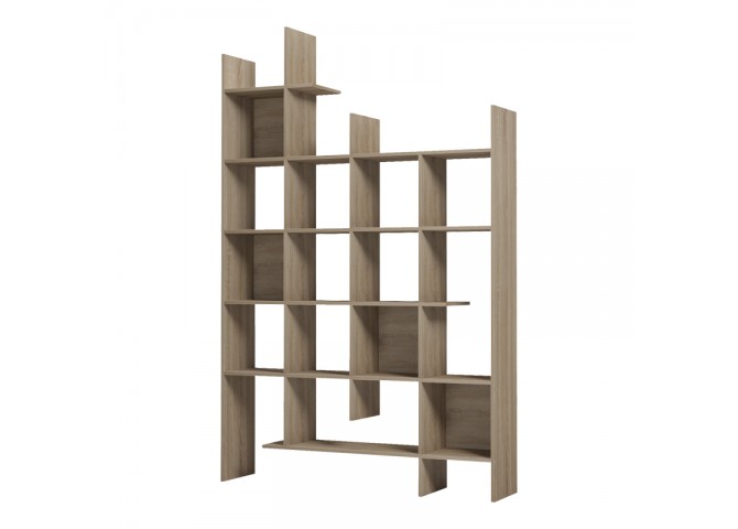 Βιβλιοθήκη Manco pakoworld sonoma 122x25.5x188εκ
