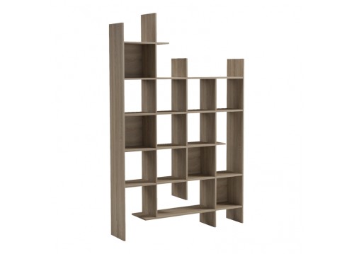 Βιβλιοθήκη Manco pakoworld sonoma 122x25.5x188εκ