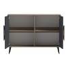 Μπουφές Gora pakoworld sonoma-ανθρακί 110x35.5x82εκ