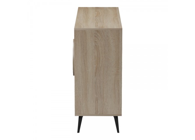 Μπουφές Gora pakoworld sonoma-ανθρακί 110x35.5x82εκ