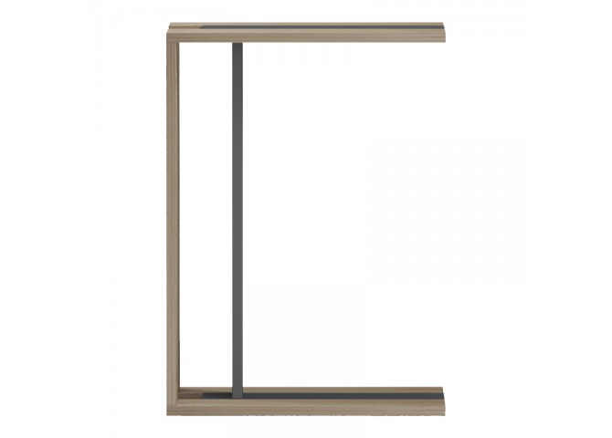 Βοηθητικό τραπέζι Muju pakoworld sonoma- ανθρακί  30x40x55εκ