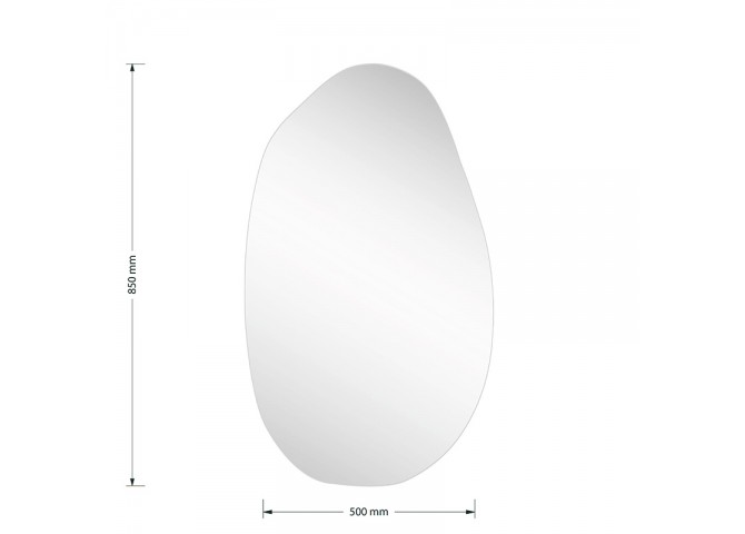 Καθρέπτης Frameless 2 pakoworld  50x1.2x85εκ