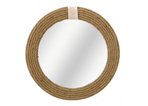 Καθρέπτης Rope pakoworld φυσικό 60x2x60εκ