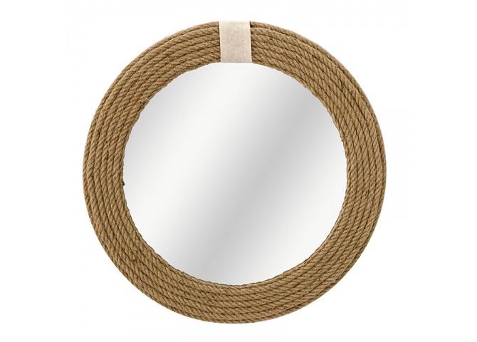 Καθρέπτης Rope pakoworld φυσικό 60x2x60εκ