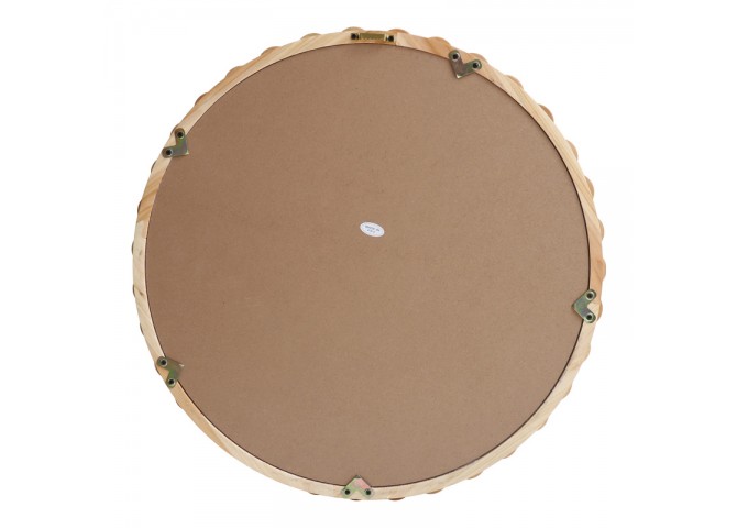 Καθρέπτης Specio pakoworld ξύλο σε φυσική απόχρωση Φ60x4.5εκ