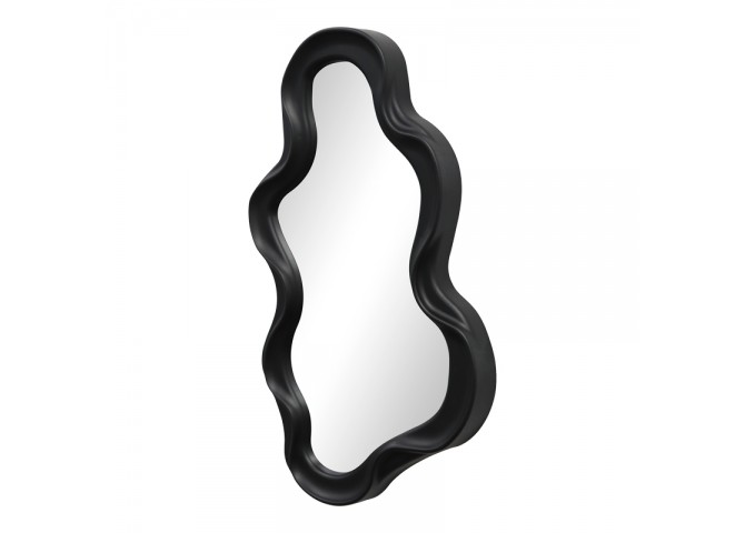 Καθρέπτης Liquid pakoworld pp σε μαύρη απόχρωση 26x2.7x39εκ