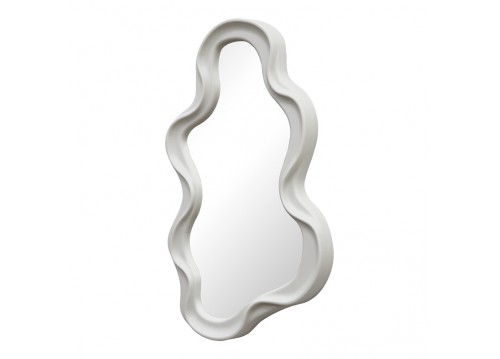 Καθρέπτης Liquid pakoworld pp σε λευκή απόχρωση 26x2.7x39εκ