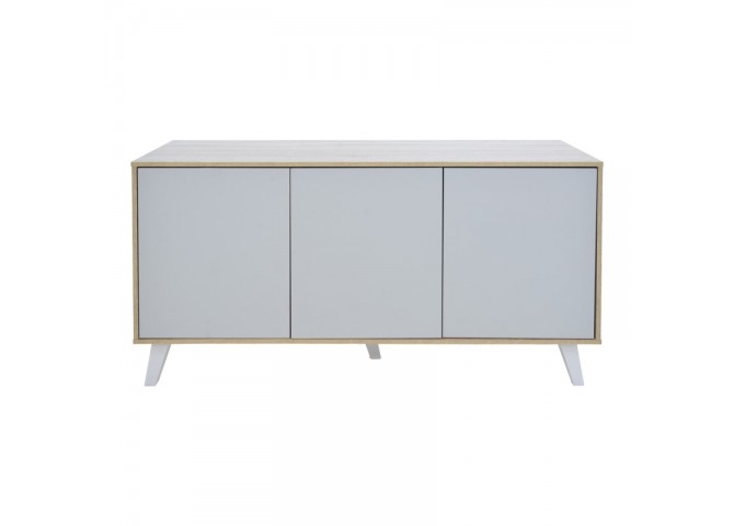 Μπουφές Billie pakoworld sonoma-γκρι 149x40x77εκ