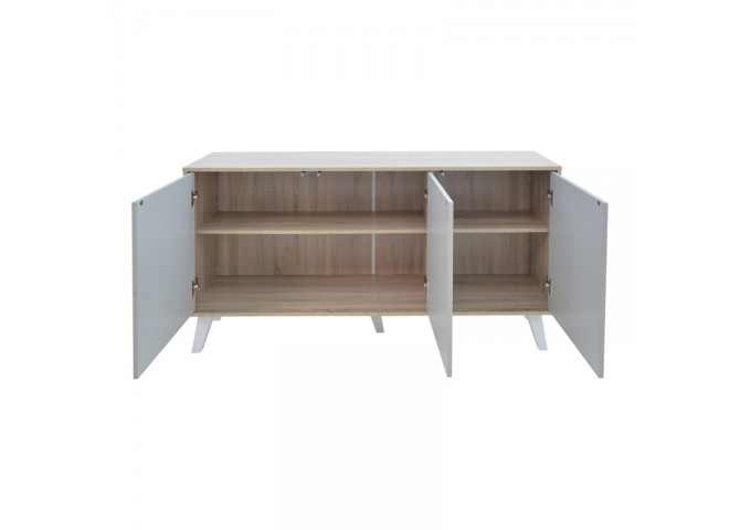 Μπουφές Billie pakoworld sonoma-γκρι 149x40x77εκ