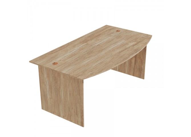 Γραφείο εργασίας Anze pakoworld φυσικό μελαμίνης 180x93.5x75εκ