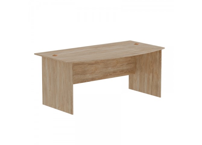 Γραφείο εργασίας Anze pakoworld φυσικό μελαμίνης 180x93.5x75εκ