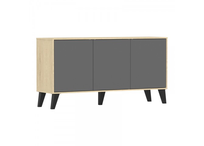 Μπουφές Billie pakoworld sonoma-ανθρακί149x40x77εκ