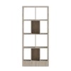 Βιβλιοθήκη Dividre pakoworld sonoma oak μελαμίνης 80x30x181εκ