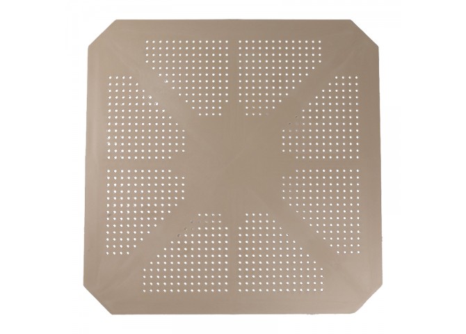 Τραπέζι Icon  pakoworld PP σε απόχρωση cappucino 80x80x74.5εκ